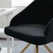 Martha Stewart Sora Upholstered Stationary Office Chair in Black/Polished Brass CH-222119-BK-GLD-MS - alternate 7